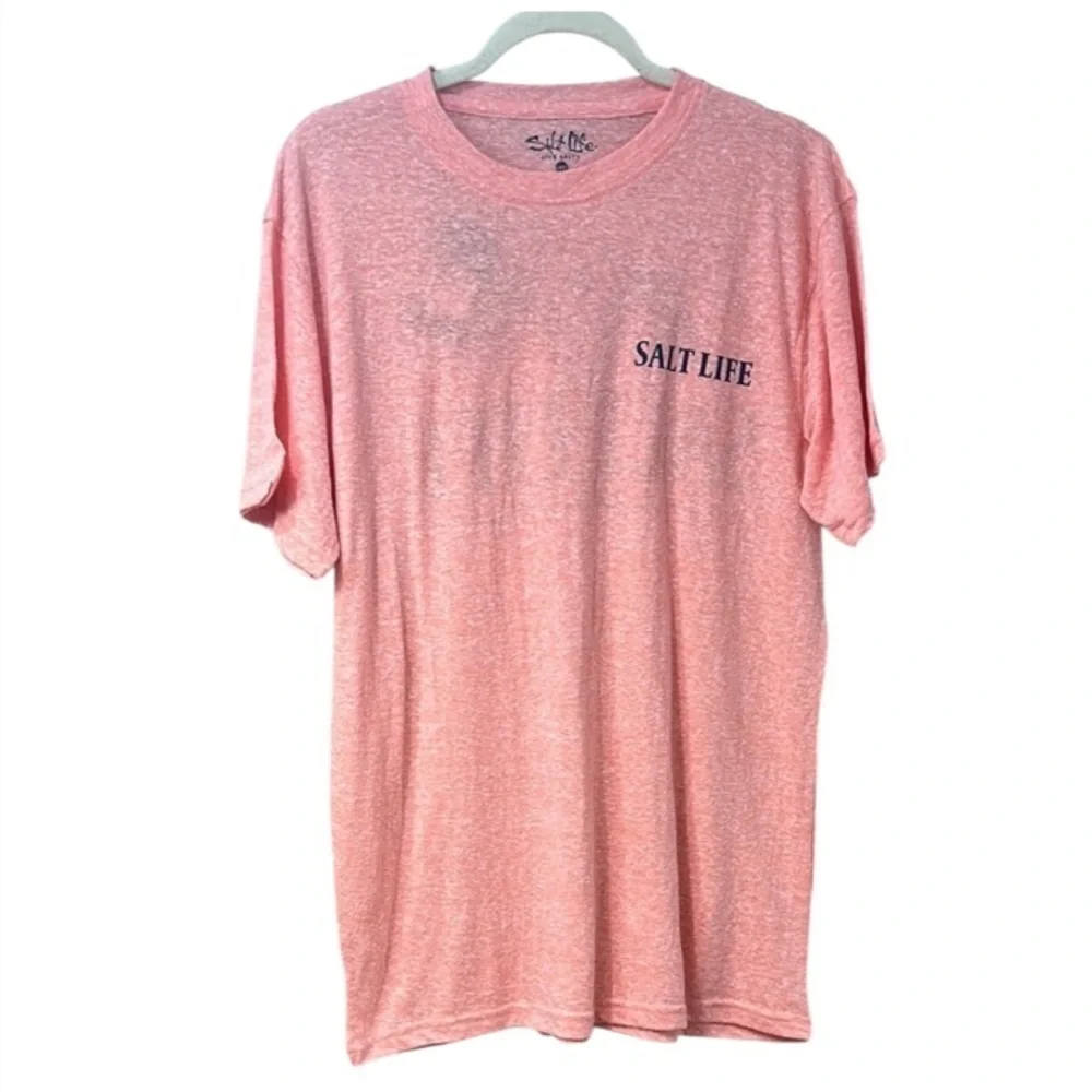 🌊 Salt Life Men’s Pink Graphic Tee – NWT – Size L